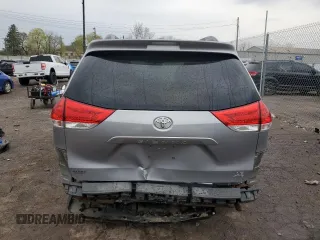 2011 Toyota Sienna LE with VIN 5TDJK3DC0BS006207, listed as a Copart auction lot 52957525 with 163,017 mi miles and Salvage Title. Bid and sale history available at carsss.com. Image 6.