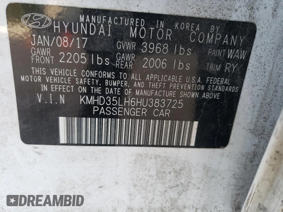 2017 Hyundai Elantra GT with VIN KMHD35LH6HU383725, listed as a Copart auction lot 79717114 with 26,914 mi miles and Salvage Title. Bid and sale history available at carsss.com. Image 14.