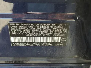 2011 Lexus IS 250 z VIN JTHBF5C29B5149755, wystawiony jako Copart lot #59172895 z przebiegiem 122 066 mil mil oraz Szkoda całkowita • Salvage title. Historia ofert i sprzedaży dostępna na DreamBid. Obrazek 12.