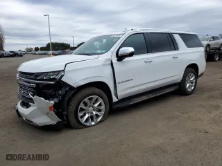 2024 Chevrolet Suburban Premier with VIN 1GNSKFKD2RR132294, listed as a Copart auction lot 53965505 with 43,959 mi miles and Clean Title. Bid and sale history available at carsss.com. Image 1.