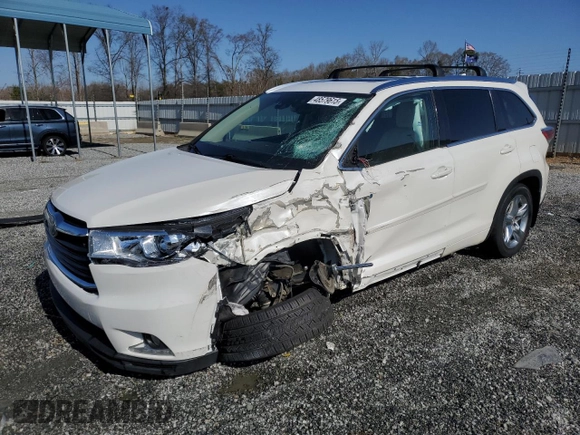 2015 Toyota Highlander Limited z VIN 5TDDCRFH5FS009440, wystawiony jako Copart lot #48579615 z przebiegiem 155 435 mil mil oraz Szkoda całkowita • Salvage title. Historia ofert i sprzedaży dostępna na DreamBid. Obrazek 1.