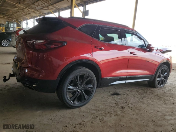2022 Chevrolet Blazer RS with VIN 3GNKBERS1NS116190, listed as a Copart auction lot 51533915 with 22,502 mi miles and Salvage Title. Bid and sale history available at carsss.com. Image 3.