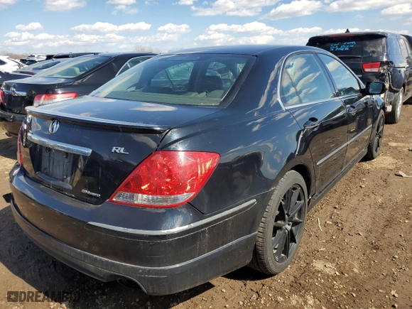 2008 Acura RL Tech Pkg with VIN JH4KB16698C002603, listed as a Copart auction lot 48773765 with 168,976 mi miles and Salvage Title. Bid and sale history available at carsss.com. Image 3.