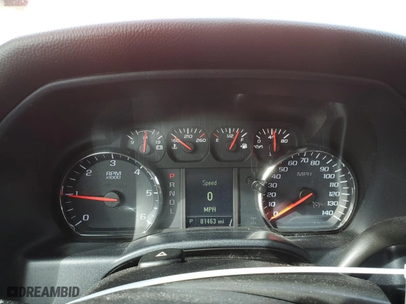 2017 Chevrolet Silverado 1500 Custom with VIN 1GCVKPEC5HZ371562, listed as a Copart auction lot 45990355 with 81,463 mi miles and Salvage Title. Bid and sale history available at carsss.com. Image 9.