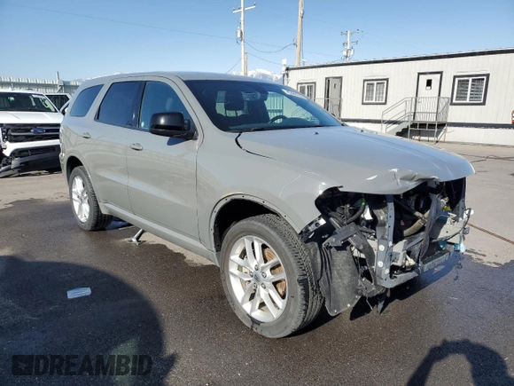 2023 Dodge Durango GT with VIN 1C4RDJDG8PC582592, listed as a Copart auction lot 54222085 with 23,875 mi miles and Non Repairable. Bid and sale history available at DreamBid. Image 4.