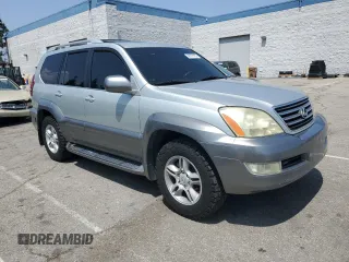 2003 Lexus GX 470 z VIN JTJBT20X230014167, wystawiony jako Copart lot #59575195 z przebiegiem 281 055 mil mil oraz Czysty tytuł • Clean title. Historia ofert i sprzedaży dostępna na DreamBid. Obrazek 4.