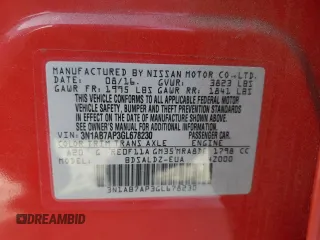 2016 Nissan Sentra SR with VIN 3N1AB7AP3GL678230, listed as a Copart auction lot 51175975 with 91,924 mi miles and Salvage Title. Bid and sale history available at DreamBid. Image 14.