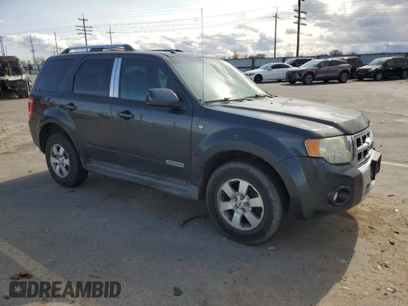 2008 Ford Escape Limited with VIN 1FMCU941X8KA34497, listed as a Copart auction lot 50418005 with 290,374 mi miles and Salvage Title. Bid and sale history available at carsss.com. Image 4.