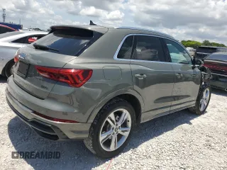 2022 Audi Q3 S line Premium with VIN WA1DECF36N1128695, listed as a Copart auction lot 61494915 with 26,725 mi miles and Salvage title. Bid and sale history available at DreamBid. Image 3.