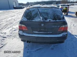 2006 BMW 5 Series 530xi with VIN WBANN73586CN02816, listed as a Copart auction lot 88349585 with 215,600 mi miles and Salvage Title. Bid and sale history available at carsss.com. Image 6.