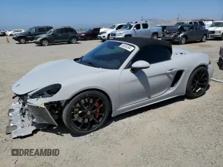 2020 Porsche Boxster Spyder с VIN WP0CC2A89LS240581, выставлен на аукционе Copart как лот 59026394 с пробегом 9 670 миль миль и Списание • Salvage title. История ставок и продаж доступна на DreamBid. Изображение 1.