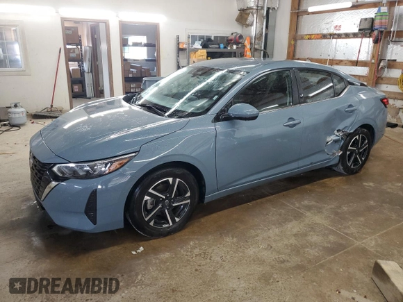 2024 Nissan Sentra SV with VIN 3N1AB8CV0RY333700, listed as a Copart auction lot 66105155 with 25,655 mi miles and Clean title. Bid and sale history available at DreamBid. Image 1.