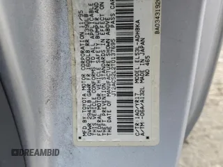 1996 Toyota Tercel DX z VIN JT2AC52L2T0137695, wystawiony jako Copart lot #86535844 z przebiegiem 246 554 mil mil oraz Czysty tytuł • Clean title. Historia ofert i sprzedaży dostępna na DreamBid. Obrazek 12.