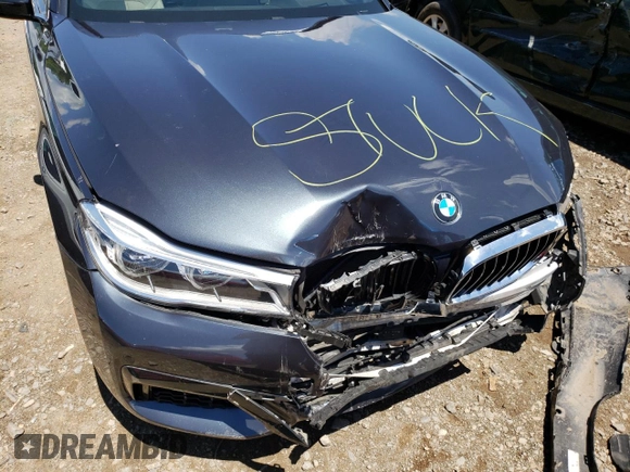 2016 BMW 7 Series 750i xDrive with VIN WBA7F2C58GG416649, listed as a Copart auction lot 48252162 with 32,845 mi miles. Bid and sale history available at carsss.com. Image 7.