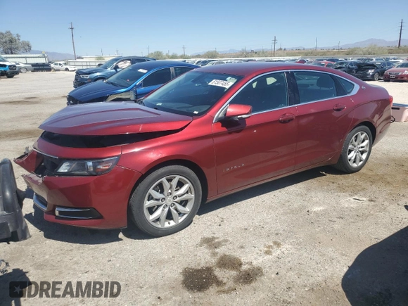 2016 Chevrolet Impala LT with VIN 2G1115S31G9165392, listed as a Copart auction lot 61507455 with 106,556 mi miles and Salvage title. Bid and sale history available at DreamBid. Image 1.