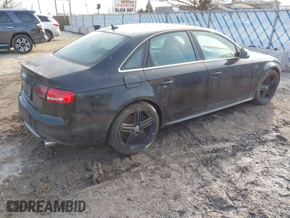 2010 Audi S4 Prestige with VIN WAUKGAFL6AA096026, listed as a IAAI auction lot 41715065 with 85,381 mi miles. Bid and sale history available at carsss.com. Image 4.