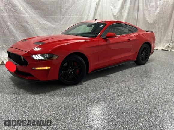 2019 Ford Mustang GT with VIN 1FA6P8CF8K5118569, listed as a Copart auction lot 55095225 with 90,313 mi miles and Clean Title. Bid and sale history available at carsss.com. Image 2.