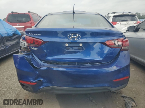 2020 Hyundai Accent SE with VIN 3KPC24A63LE109131, listed as a Copart auction lot 60402133 with 54,164 mi miles. Bid and sale history available at carsss.com. Image 6.