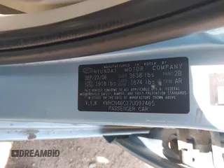 2007 Hyundai Accent GLS с VIN KMHCN46C27U097465, выставлен на аукционе IAAI как лот 42068576 с пробегом 129 278 миль миль и . История ставок и продаж доступна на DreamBid. Изображение 9.