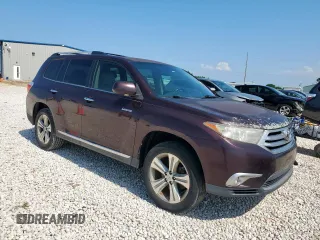 2012 Toyota Highlander Limited with VIN 5TDYK3EH9CS068537, listed as a Copart auction lot 59671085 with 166,864 mi miles and Salvage title. Bid and sale history available at DreamBid. Image 4.