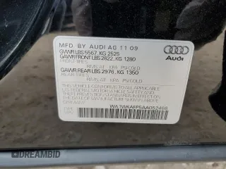 2010 Audi Q5 Prestige z VIN WA1WKAFP5AA052468, wystawiony jako Copart lot #41422085 z przebiegiem 144 087 mil mil oraz Szkoda całkowita • Salvage title. Historia ofert i sprzedaży dostępna na DreamBid. Obrazek 14.