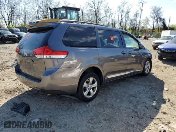2014 Toyota Sienna LE AAS with VIN 5TDKK3DC4ES522918, listed as a Copart auction lot 51827245 with Not Provided miles and Salvage Title. Bid and sale history available at DreamBid. Image 3.