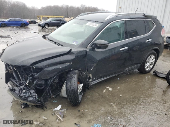2015 Nissan Rogue SV with VIN 5N1AT2MV9FC812722, listed as a Copart auction lot 85056584 with 0 mi miles and Salvage Title. Bid and sale history available at carsss.com. Image 1.