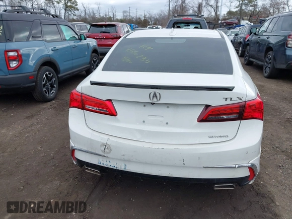 2019 Acura TLX w/Advance Pkg with VIN 19UUB3F84KA003847, listed as a IAAI auction lot 41735006 with 999,999 mi miles. Bid and sale history available at carsss.com. Image 15.