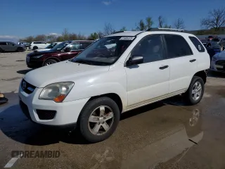 2009 Kia Sportage LX with VIN KNDJE723497584381, listed as a Copart auction lot 51685325 with 166,103 mi miles and Salvage Title. Bid and sale history available at carsss.com. Image 1.