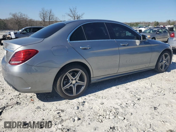 2015 Mercedes-Benz C-Class C 400 with VIN 55SWF6GBXFU009171, listed as a Copart auction lot 49639705 with 114,492 mi miles and Clean Title. Bid and sale history available at carsss.com. Image 3.