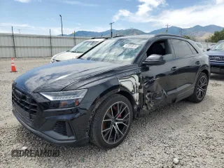2019 Audi Q8 Premium Plus with VIN WA1EVBF14KD030997, listed as a Copart auction lot 62004915 with 59,623 mi miles and Salvage title. Bid and sale history available at DreamBid. Image 1.