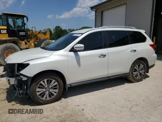 2018 Nissan Pathfinder SV with VIN 5N1DR2MN5JC676173, listed as a Copart auction lot 59969455 with 80,780 mi miles and Salvage title. Bid and sale history available at DreamBid. Image 1.