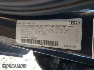2015 Audi A6 2.0T Premium with VIN WAUCFAFC8FN007404, listed as a IAAI auction lot 41468567 with 81,535 mi miles. Bid and sale history available at carsss.com. Image 9.