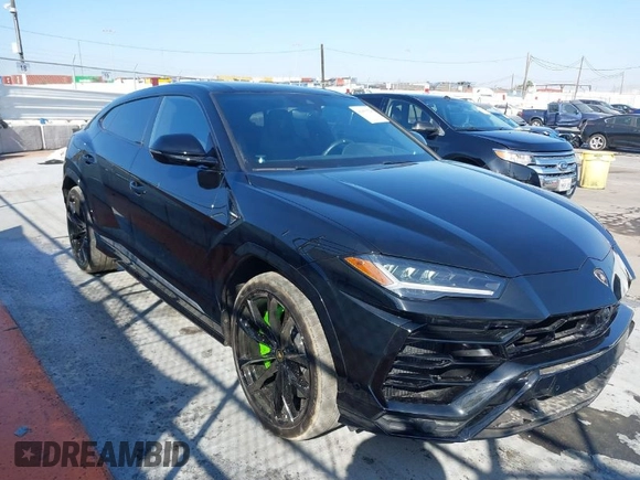 2019 Lamborghini Urus z VIN ZPBUA1ZLXKLA03063, wystawiony jako IAAI lot #41653328 z przebiegiem 29 688 mil mil oraz . Historia ofert i sprzedaży dostępna na DreamBid. Obrazek 1.