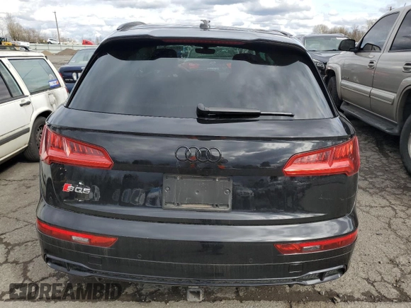 2019 Audi SQ5 Prestige with VIN WA1C4AFY3K2070890, listed as a Copart auction lot 49706185 with Not Provided miles and Salvage Title. Bid and sale history available at carsss.com. Image 6.