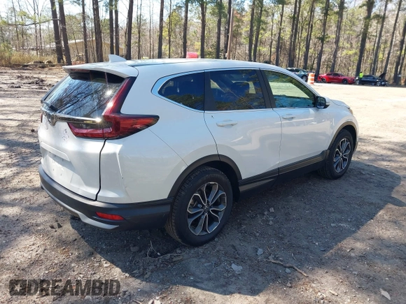 2020 Honda CR-V EX with VIN 2HKRW1H51LH407358, listed as a IAAI auction lot 41884373 with 51,051 mi miles and . Bid and sale history available at carsss.com. Image 4.