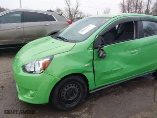 2015 Mitsubishi Mirage DE with VIN ML32A3HJ3FH003816, listed as a IAAI auction lot 41653146 with 121,638 mi miles. Bid and sale history available at carsss.com. Image 6.