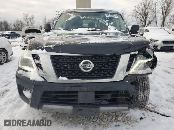 2020 Nissan Armada SL with VIN JN8AY2NC7L9615368, listed as a Copart auction lot 85460514 with 158,114 mi miles and Salvage Title. Bid and sale history available at carsss.com. Image 5.