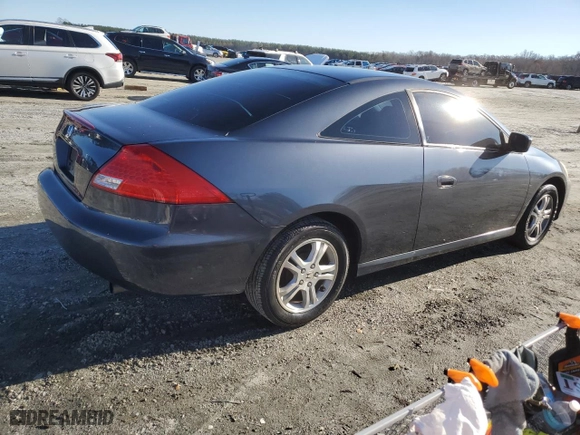 2007 Honda Accord Cpe LX with VIN 1HGCM72367A015576, listed as a Copart auction lot 85002104 with 154,382 mi miles and Salvage Title. Bid and sale history available at carsss.com. Image 3.