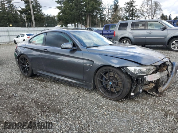 2015 BMW M4 with VIN WBS3R9C56FK330181, listed as a Copart auction lot 51498315 with Not provided miles and Salvage title. Bid and sale history available at DreamBid. Image 4.