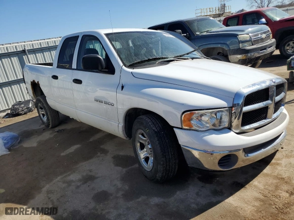 2005 Dodge Ram 1500 SLT with VIN 1D7HA18N65S350322, listed as a Copart auction lot 46690755 with 130,115 mi miles and Salvage Title. Bid and sale history available at carsss.com. Image 4.