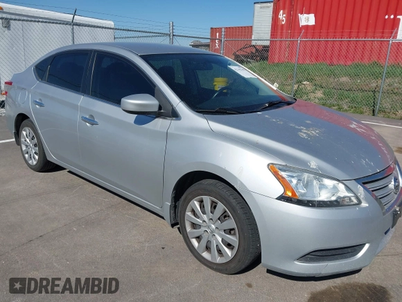 2015 Nissan Sentra SV with VIN 3N1AB7AP1FY219540, listed as a IAAI auction lot 42142798 with 119,106 mi miles and . Bid and sale history available at DreamBid. Image 1.