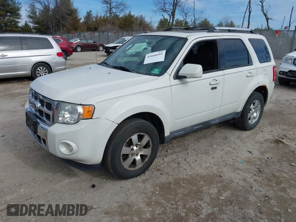 2012 Ford Escape Limited with VIN 1FMCU0E7XCKB71186, listed as a IAAI auction lot 41660455 with 160,863 mi miles. Bid and sale history available at carsss.com. Image 2.