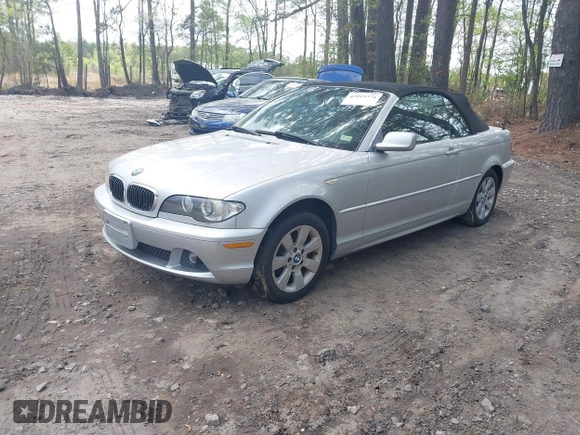 2006 BMW 3 Series 325Ci with VIN WBABW33466PX87945, listed as a IAAI auction lot 42019374 with 154,171 mi miles. Bid and sale history available at carsss.com. Image 2.