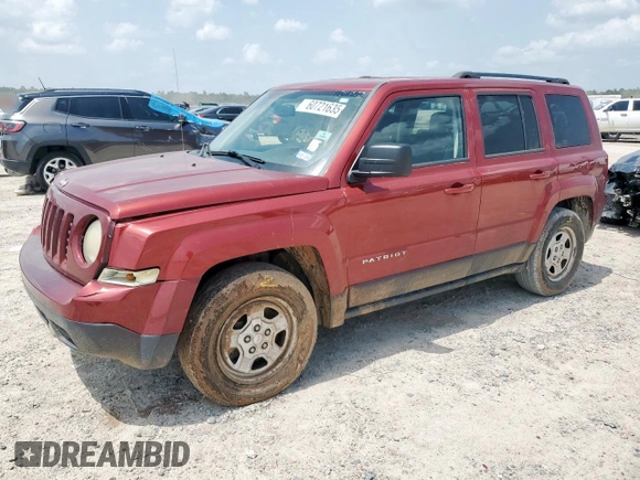 2016 Jeep Patriot Sport with VIN 1C4NJPBA6GD688039, listed as a Copart auction lot 60721635 with 178,481 mi miles and Salvage title. Bid and sale history available at DreamBid. Image 1.