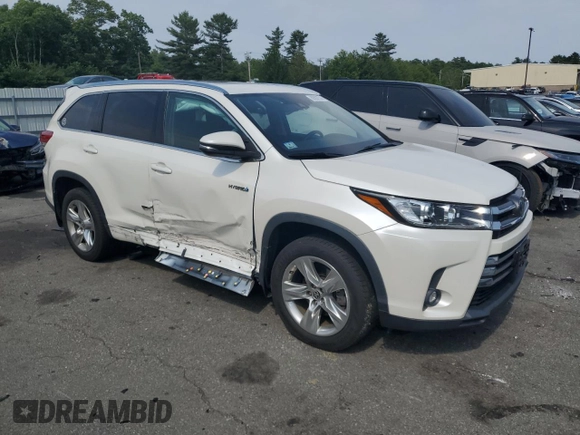 2019 Toyota Highlander Hybrid Limited with VIN 5TDDGRFH0KS078518, listed as a Copart auction lot 60562235 with 132,425 mi miles and Salvage title. Bid and sale history available at DreamBid. Image 4.