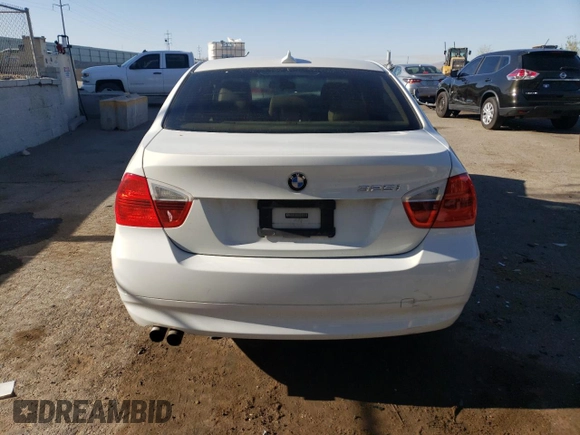 2006 BMW 3 Series 325i with VIN WBAVB13506PT09008, listed as a Copart auction lot 52020275 with 0 mi miles and Salvage Title. Bid and sale history available at carsss.com. Image 6.