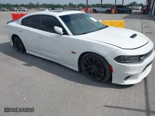 2020 Dodge Charger Scat Pack with VIN 2C3CDXGJ6LH107082, listed as a IAAI auction lot 41957881 with 35,914 mi miles. Bid and sale history available at carsss.com. Image 1.