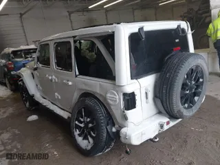 2022 Jeep Wrangler Unlimited Sahara with VIN 1C4HJXEN3NW222744, listed as a IAAI auction lot 41249285 with 43,780 mi miles. Bid and sale history available at carsss.com. Image 3.