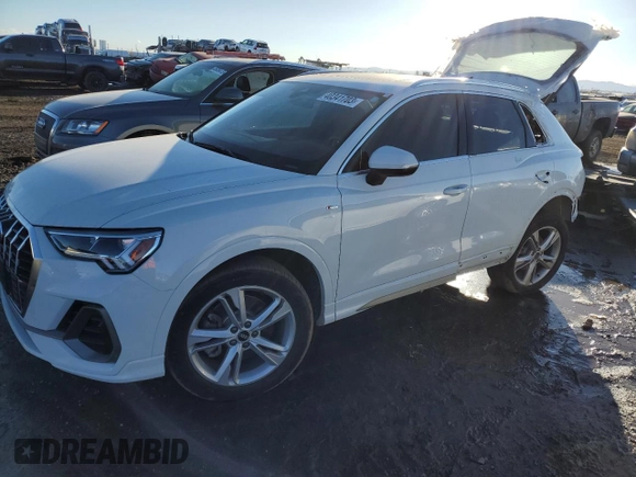 2022 Audi Q3 S line Premium Plus with VIN WA1EECF37N1004522, listed as a Copart auction lot 40341703 with 10,397 mi miles. Bid and sale history available at carsss.com. Image 1.